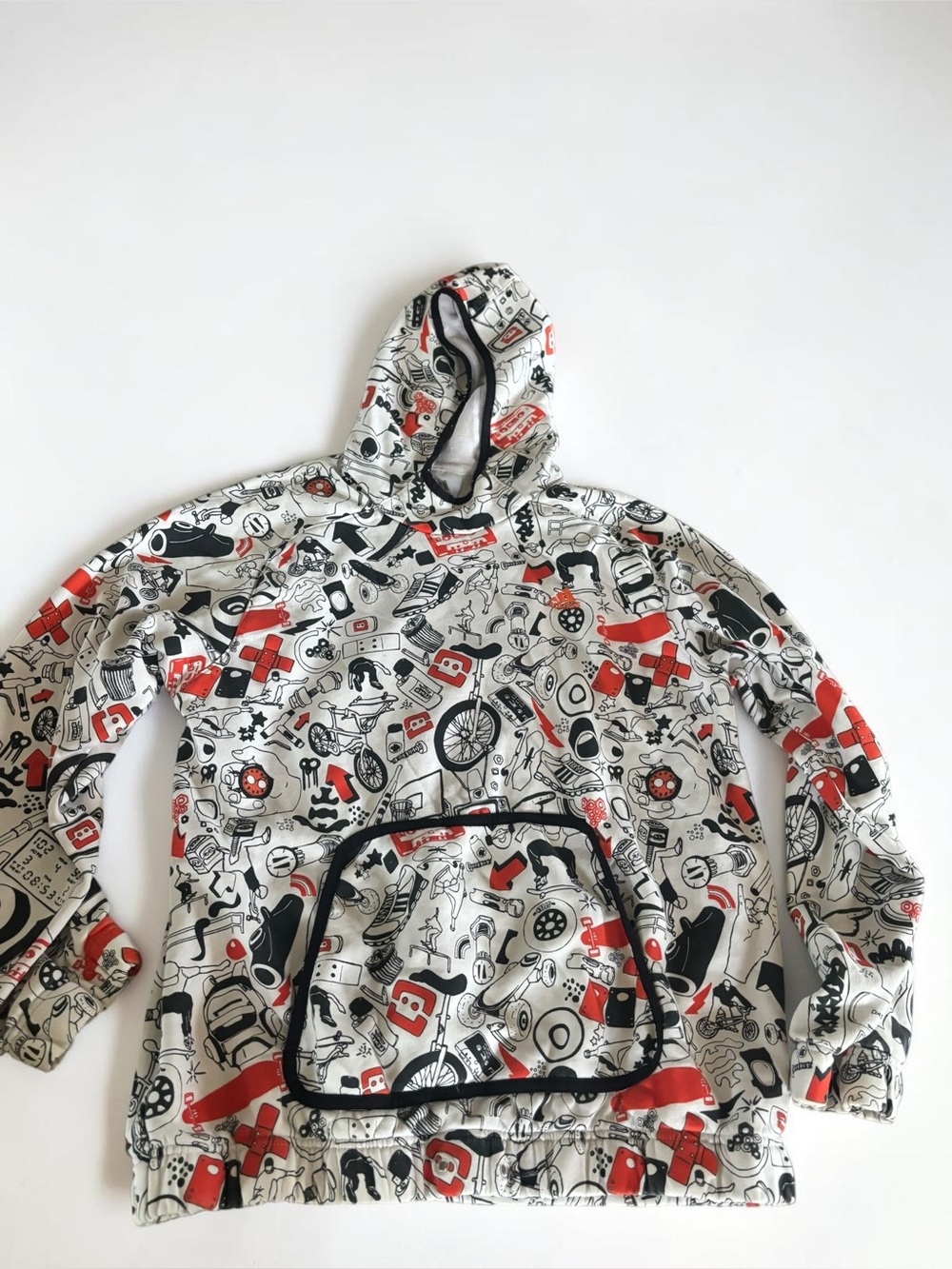 Adidas Skate Graphic Hoodie Men's Medium Pullover Sweatshirt
